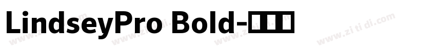 LindseyPro Bold字体转换